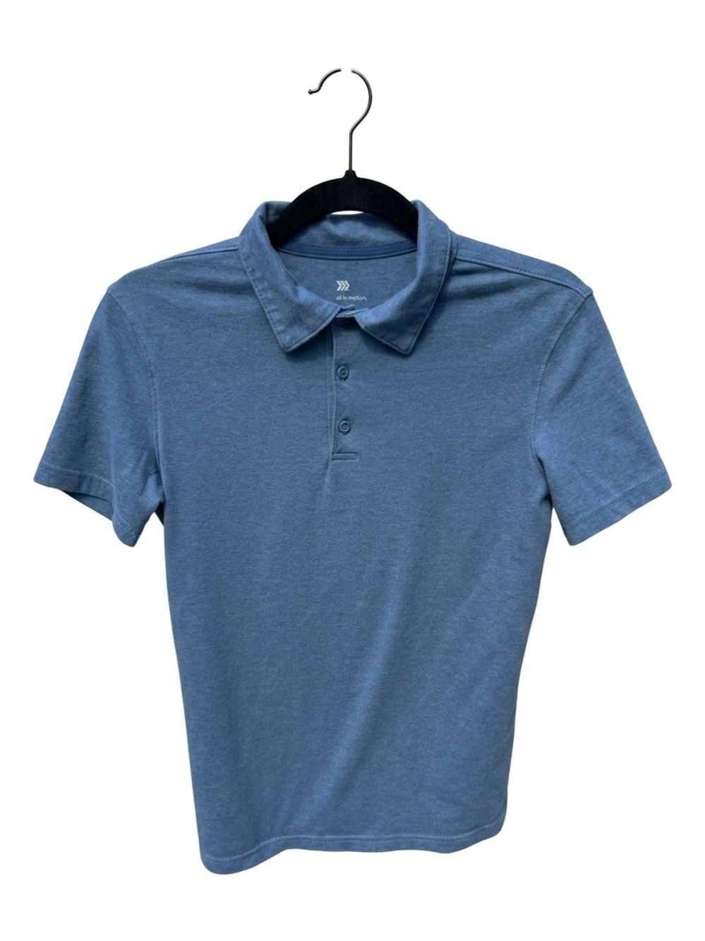 Boy’s “All in Motion” blue polo shirt (Size L 12/14)